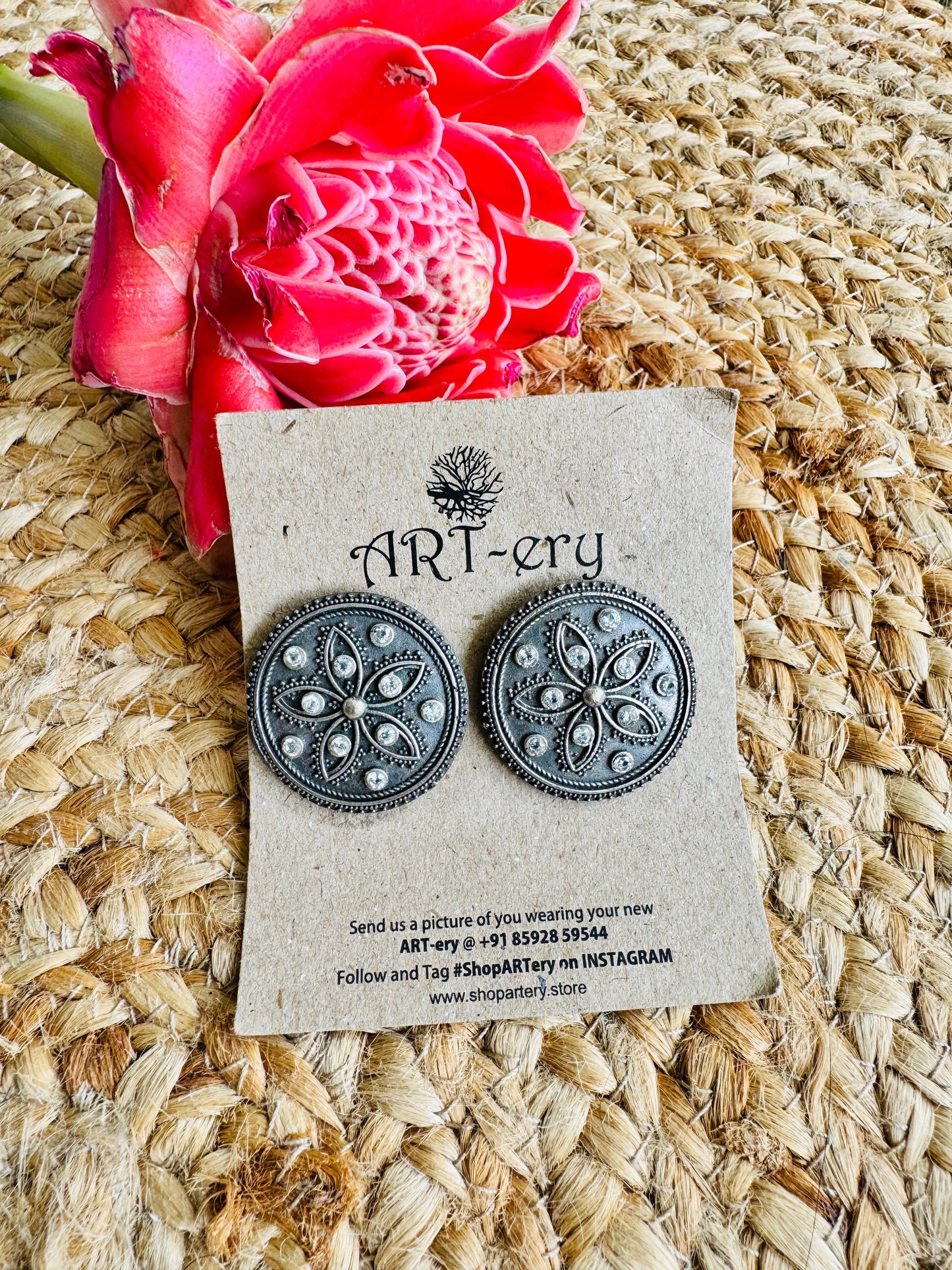 Earrings - Floral Motif