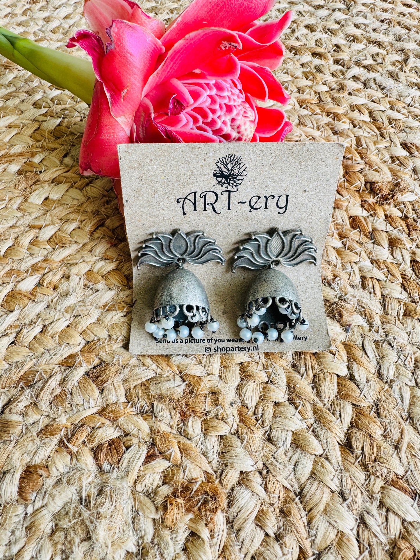 Earrings - Lotus Jhumka
