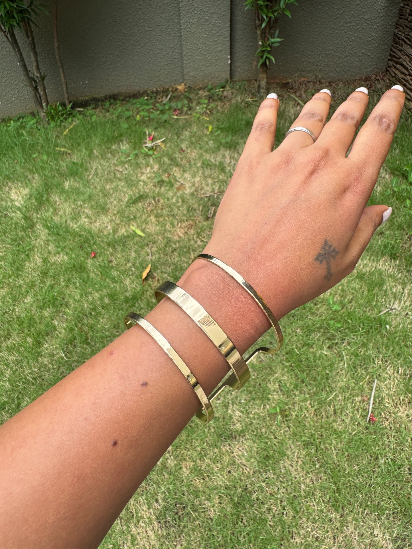 Glossy arm cuff - Gold