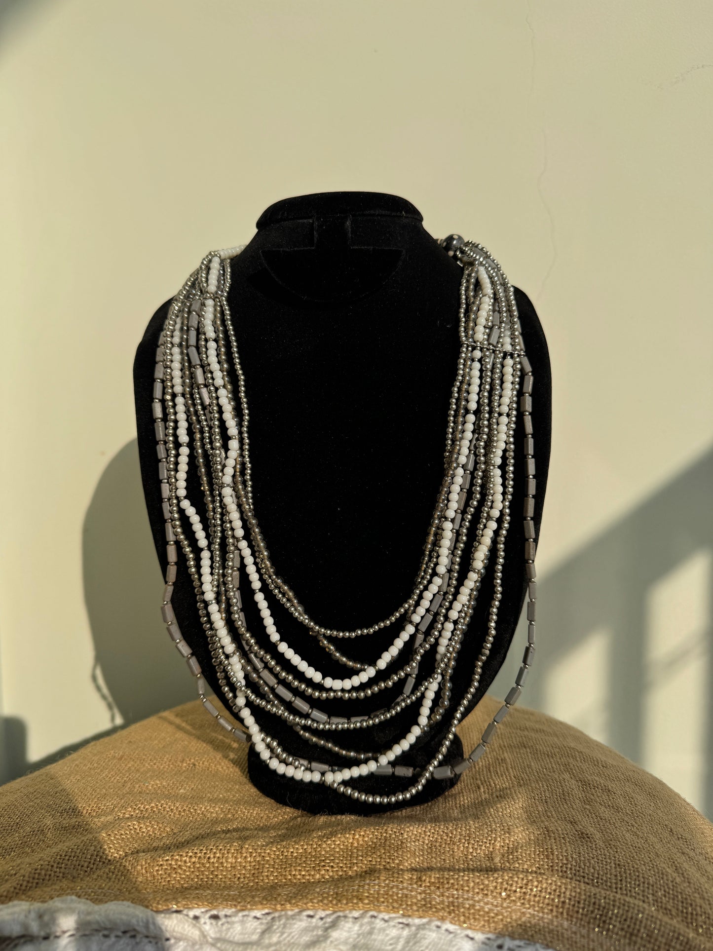 Necklaces - Monochrome beaded