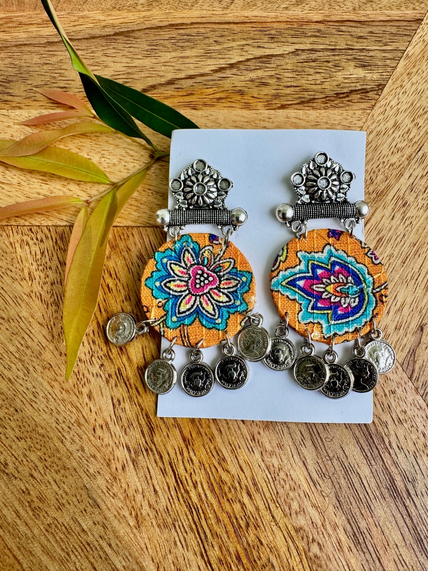 Fabric earrings lightweight earrings