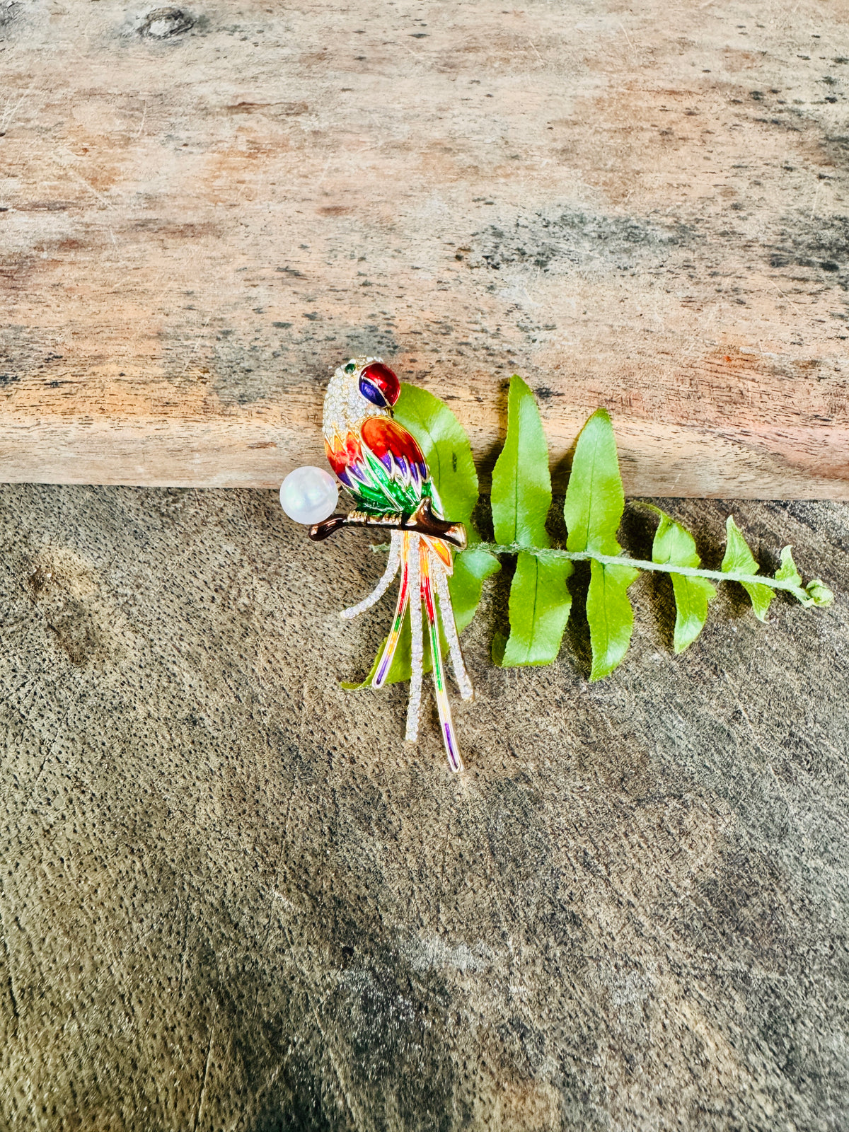 Birds of Paradise Brooch