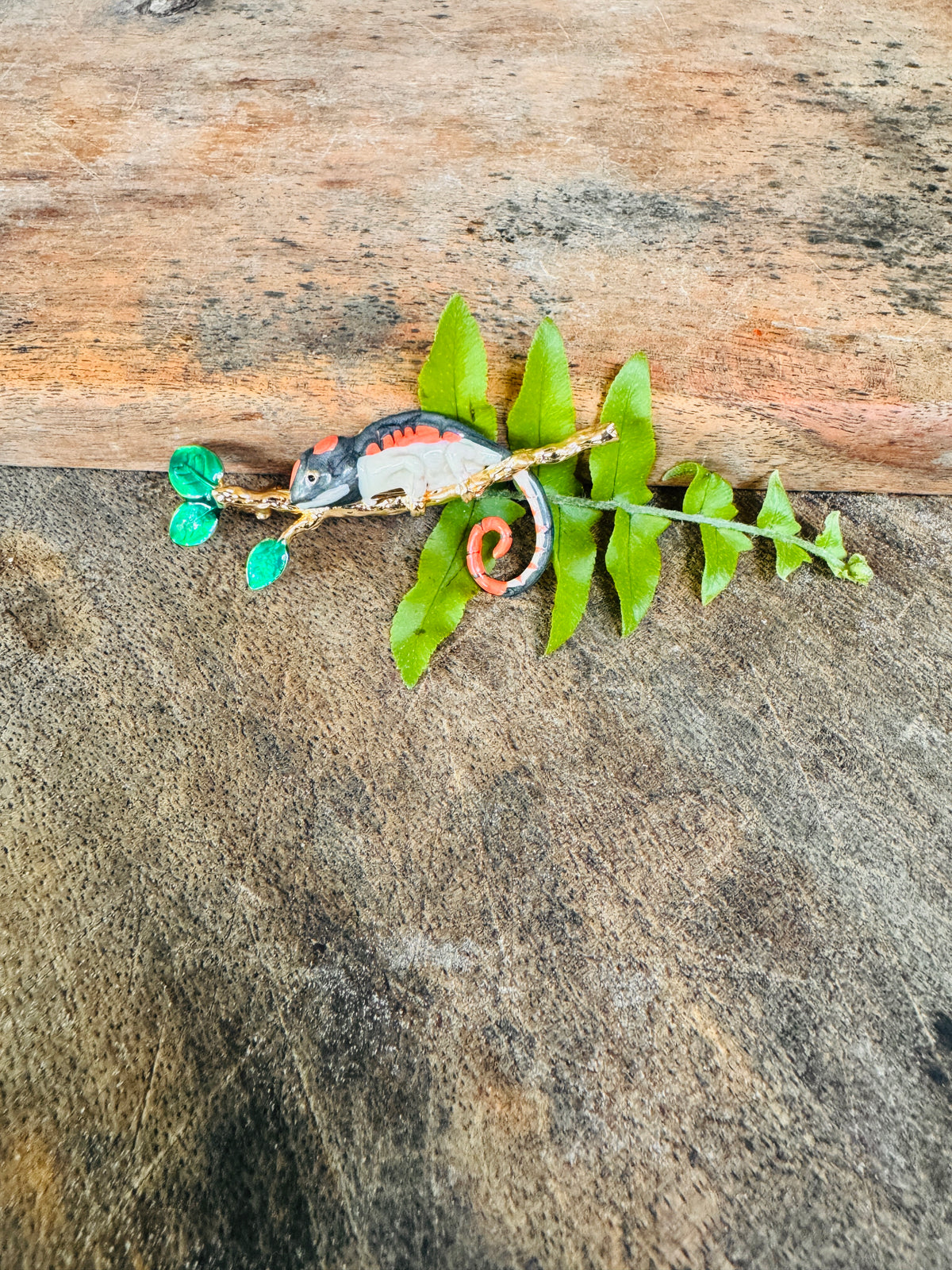 Chameleon Brooch
