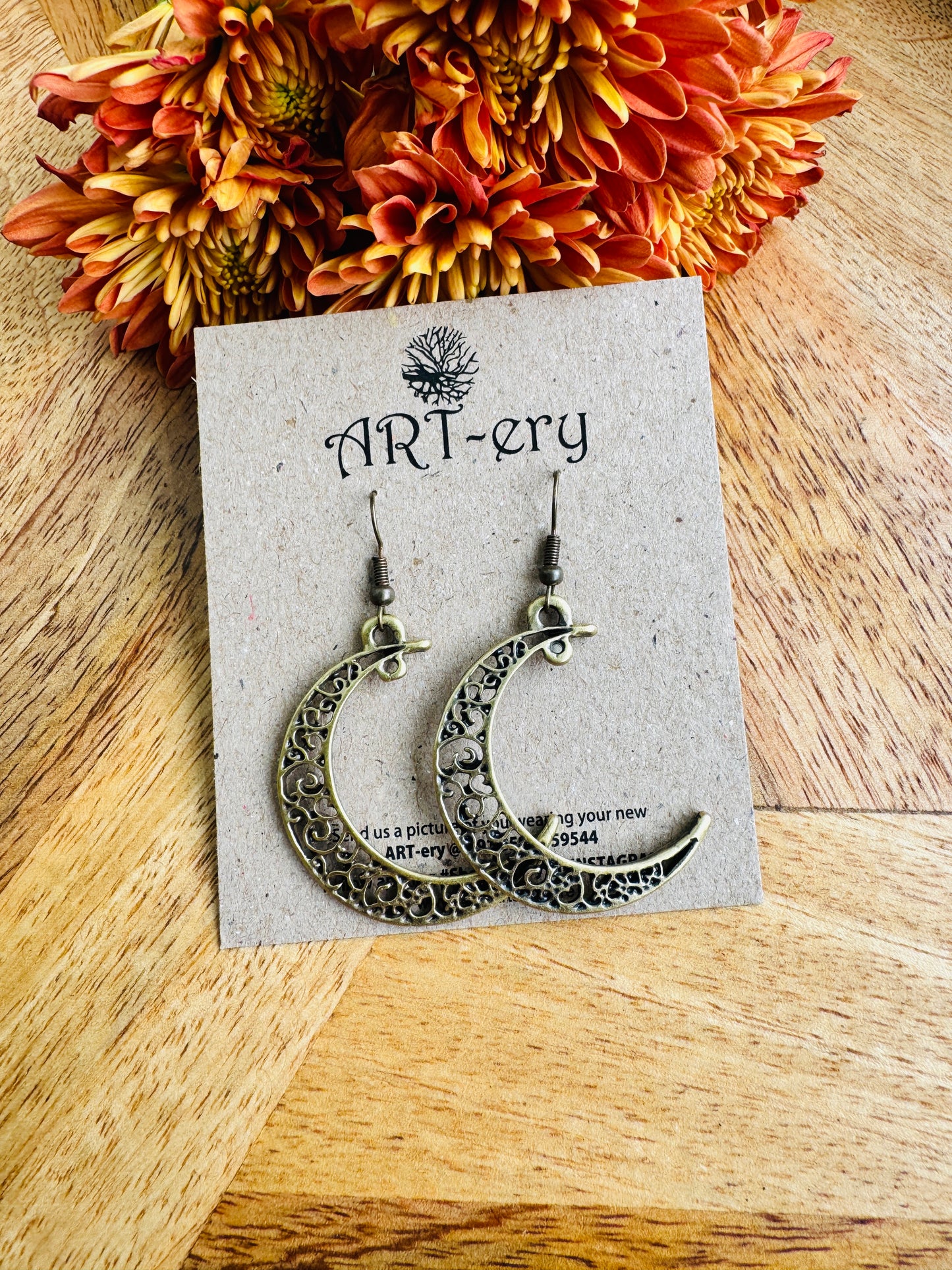 Crescent earrings