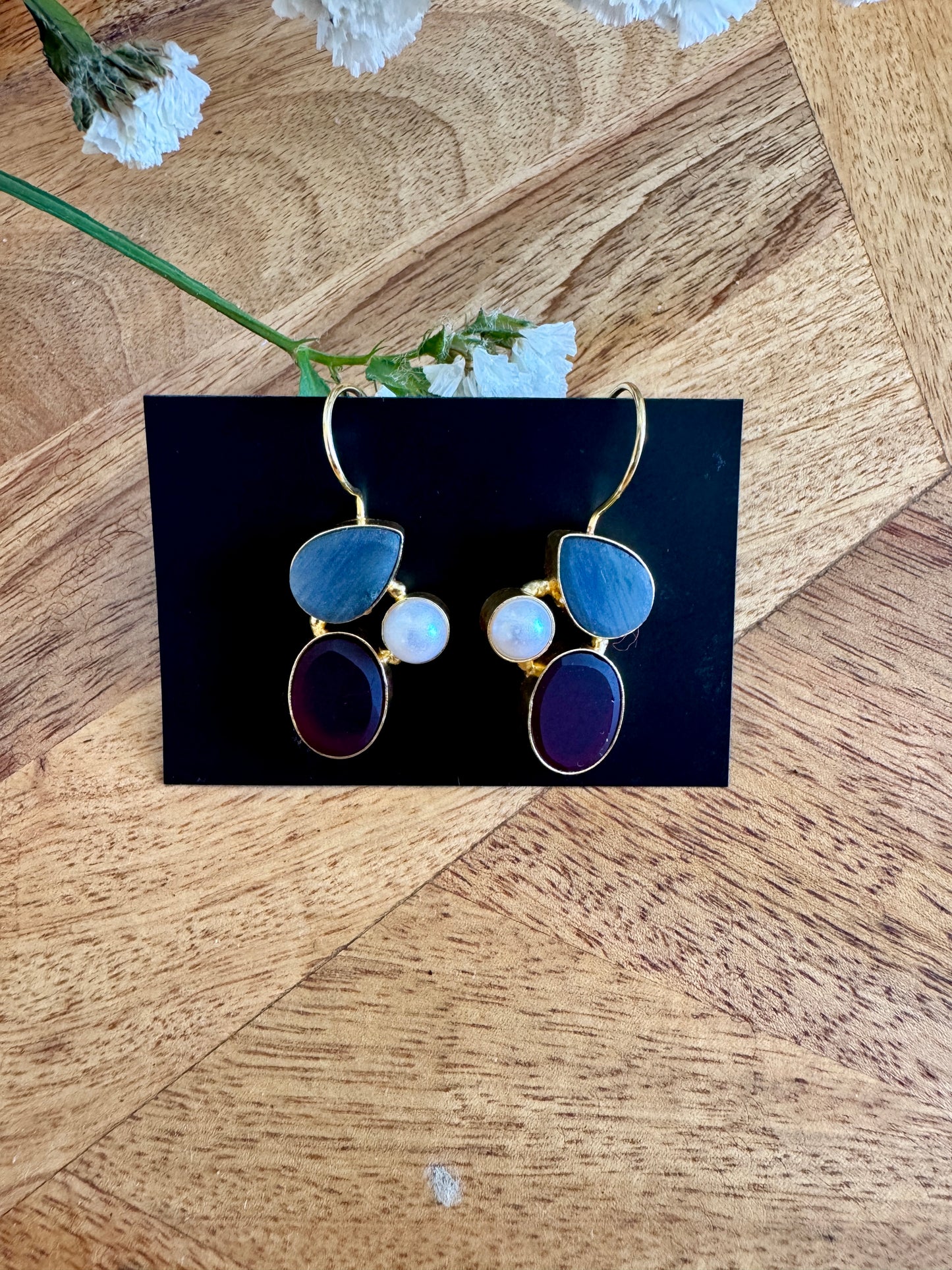 Blue hues stones