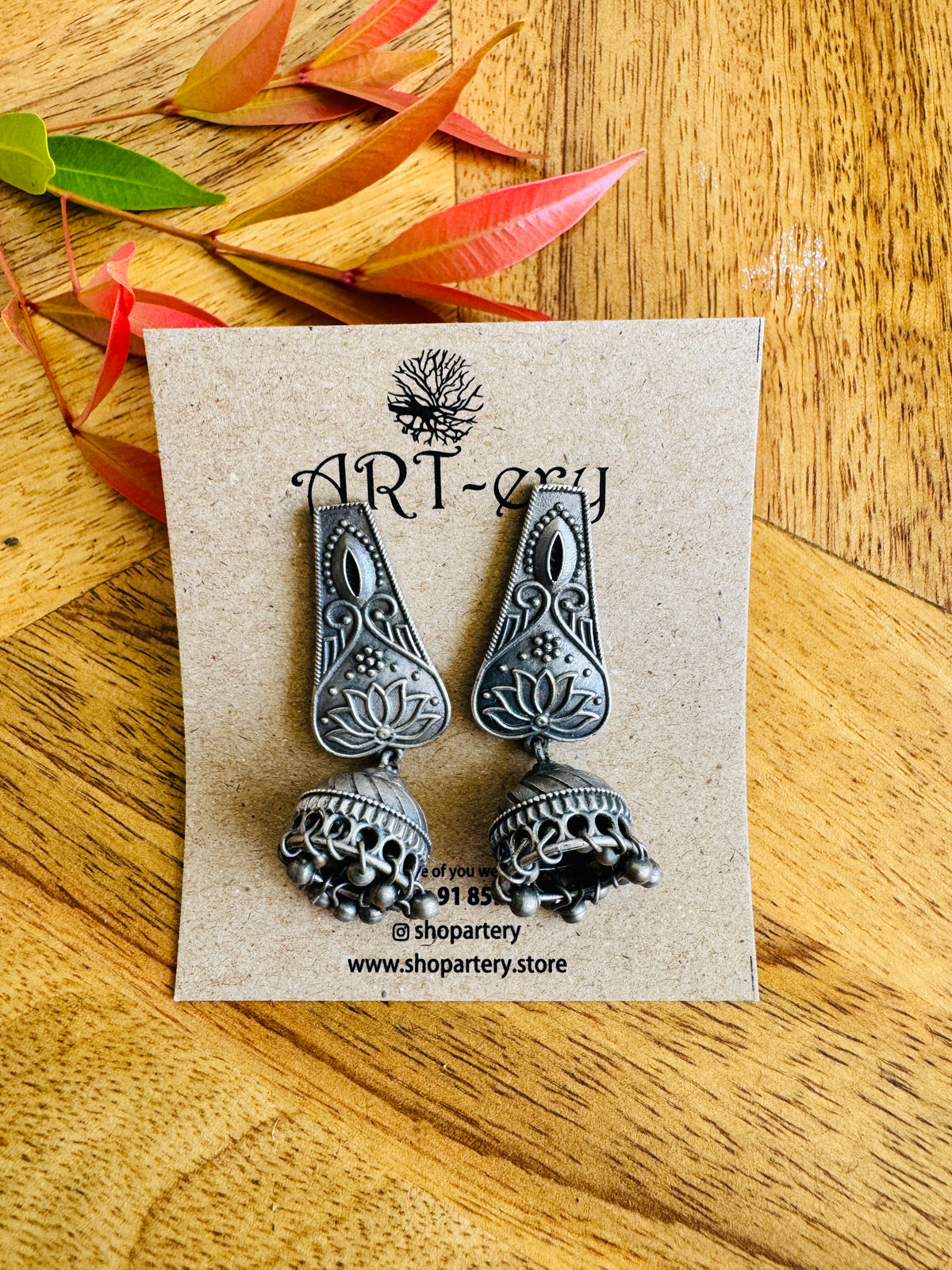 Rectangle jhumka earrings