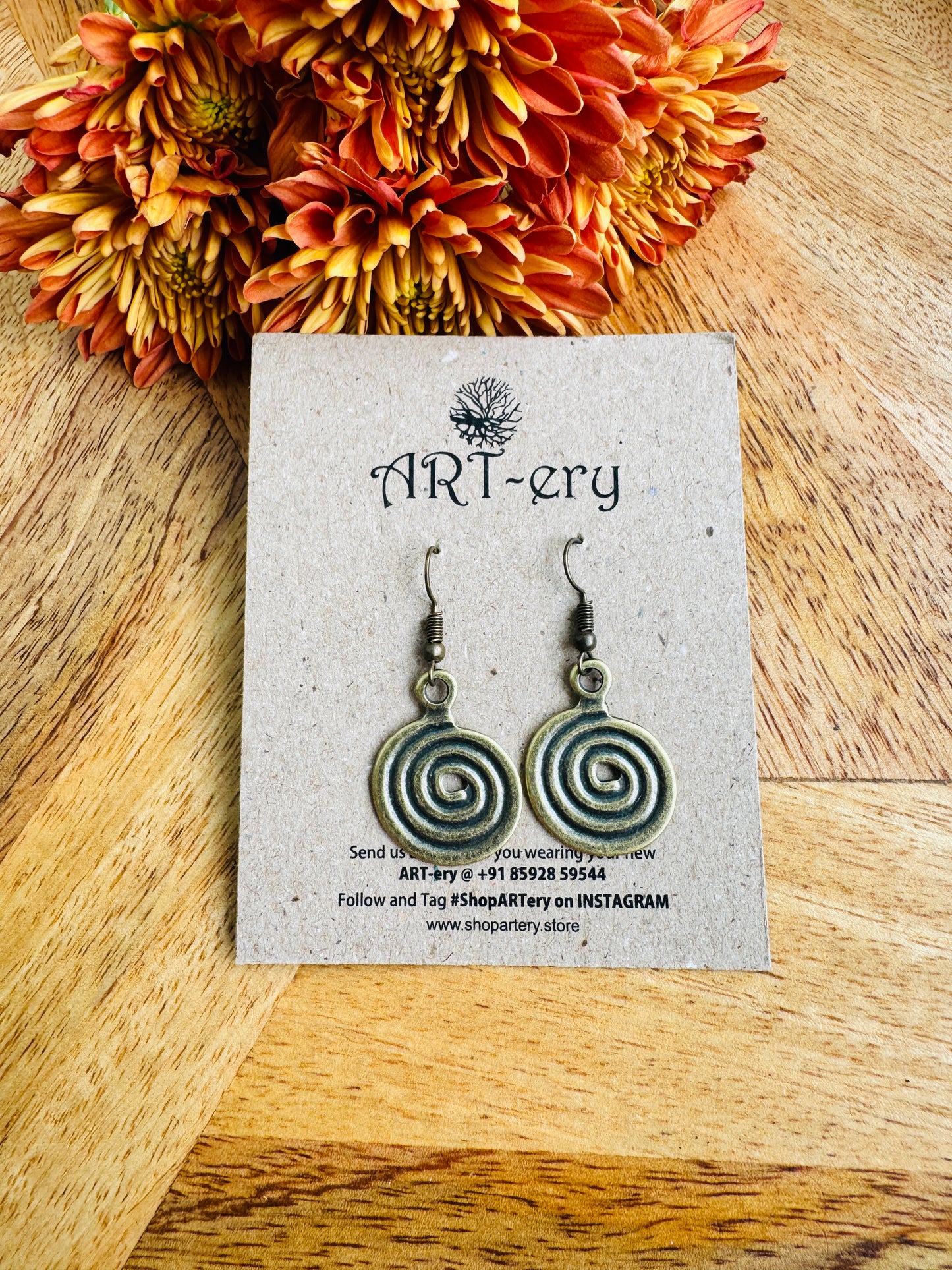 Spiral earrings