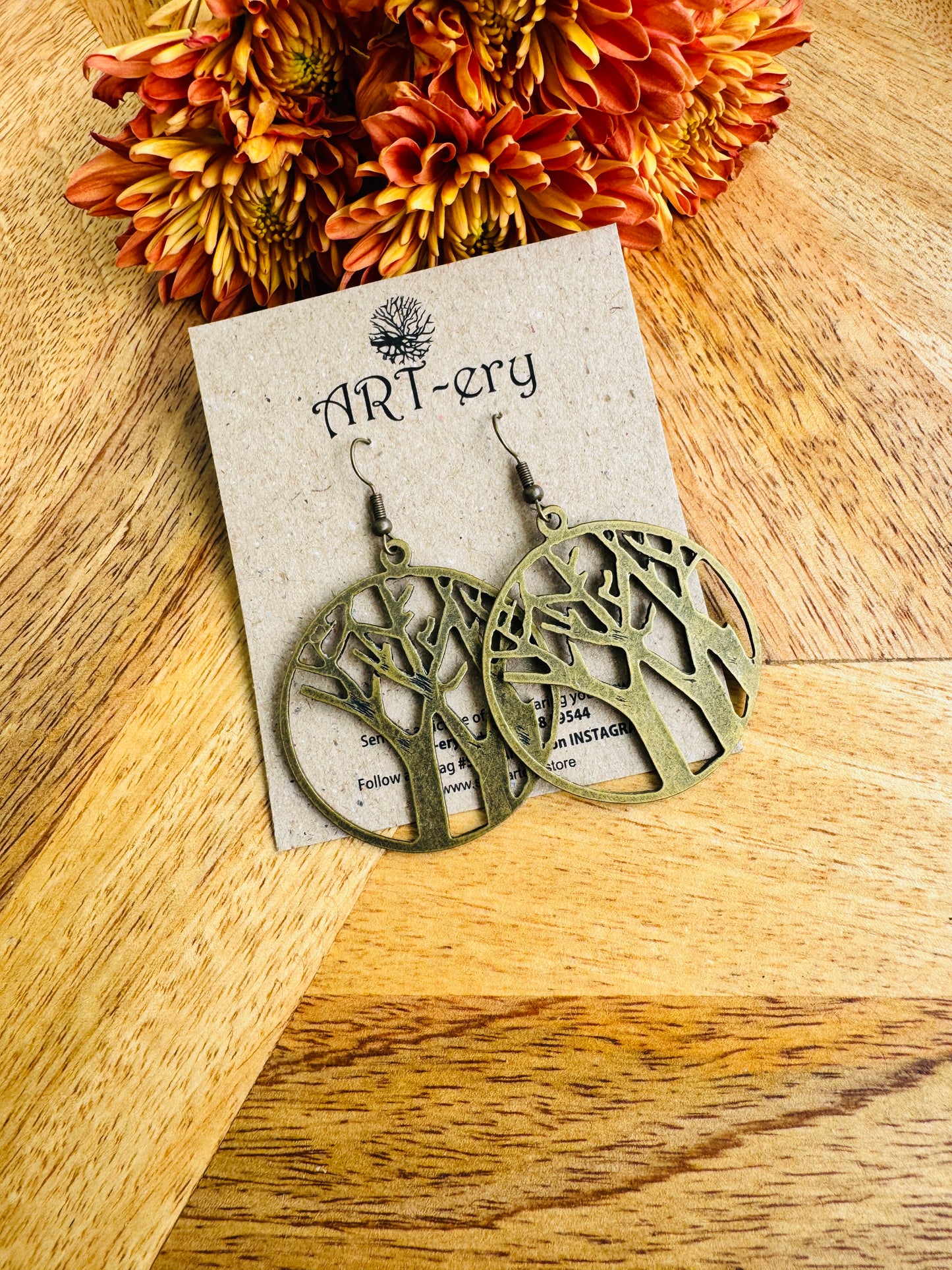 Big tree earrings
