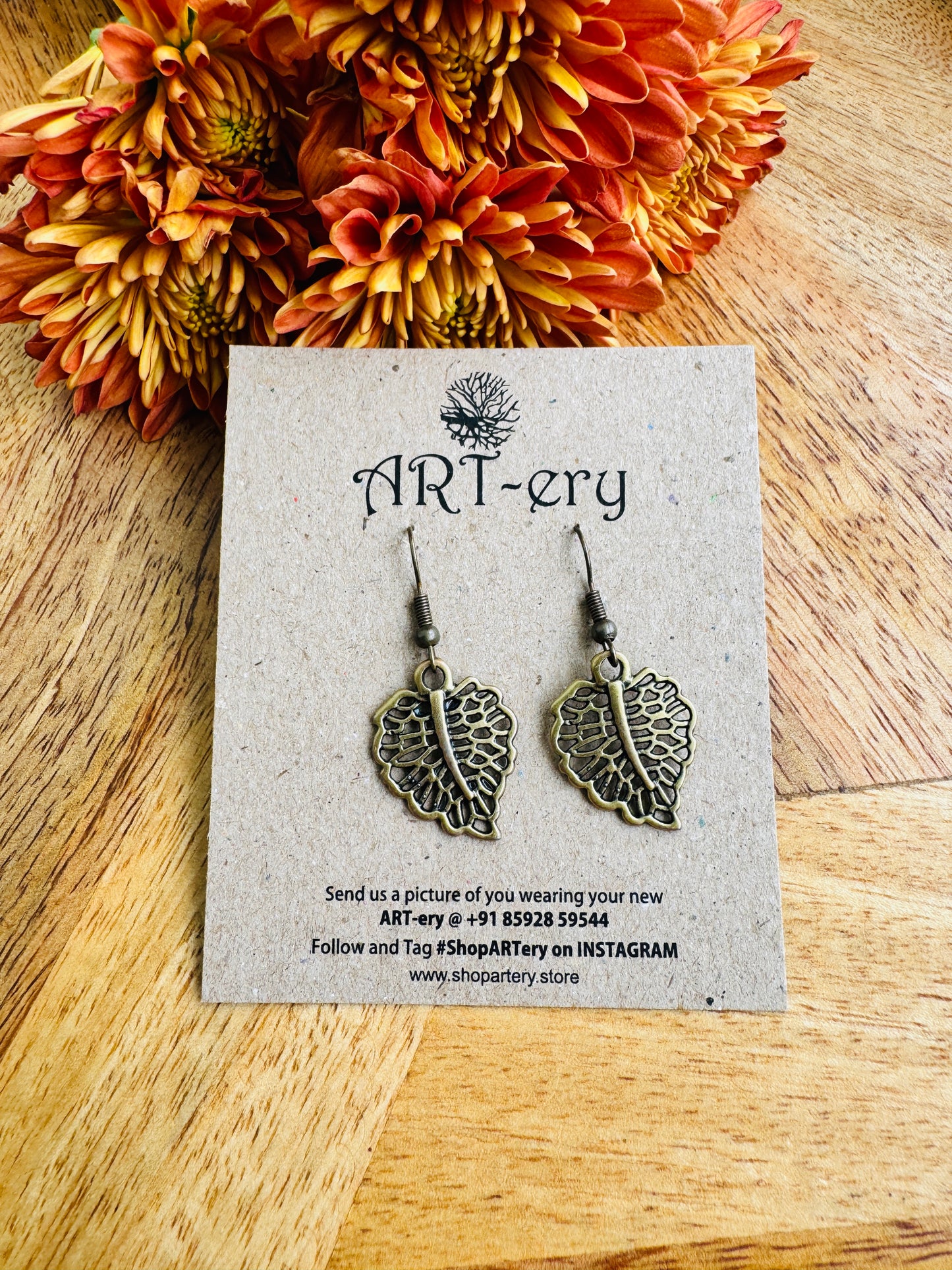 Leaf earrings