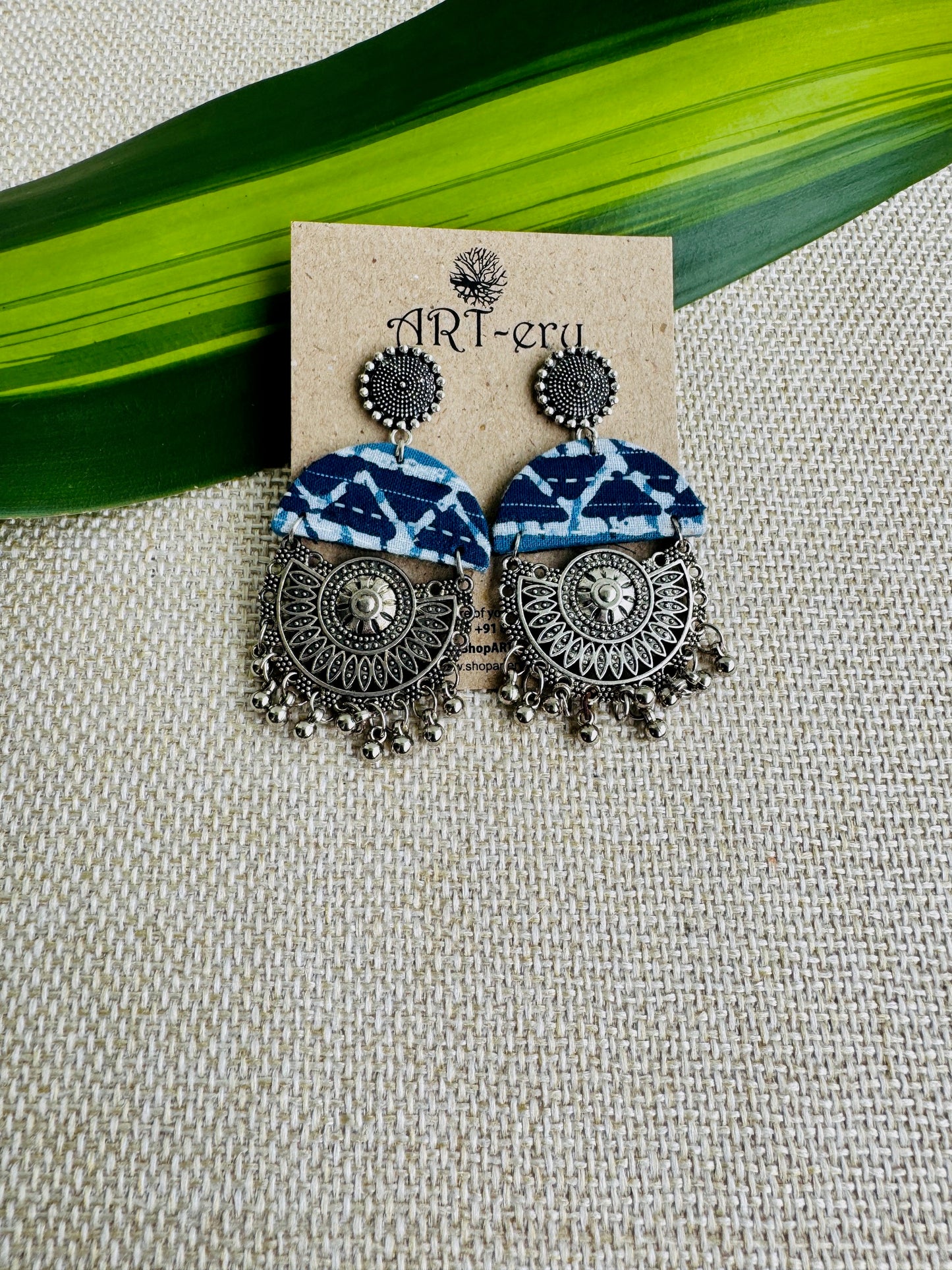 Fabric earrings lightweight earrings