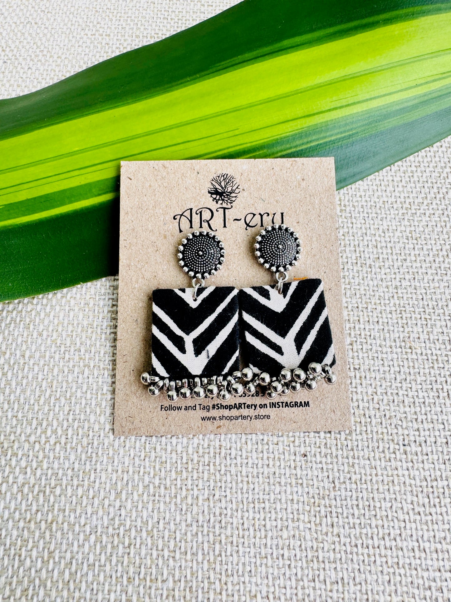 Fabric earrings lightweight earrings