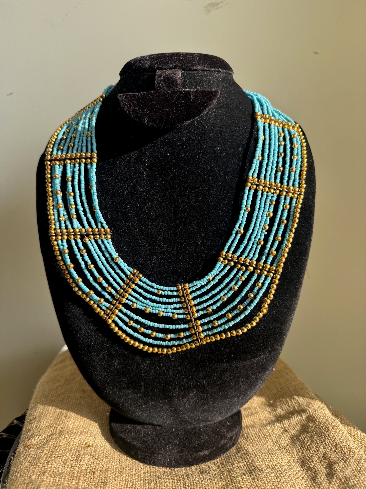 Blue Cluster necklace