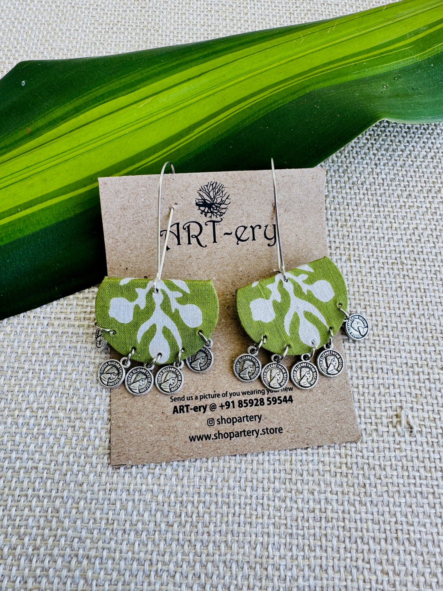 Fabric earrings lightweight earrings