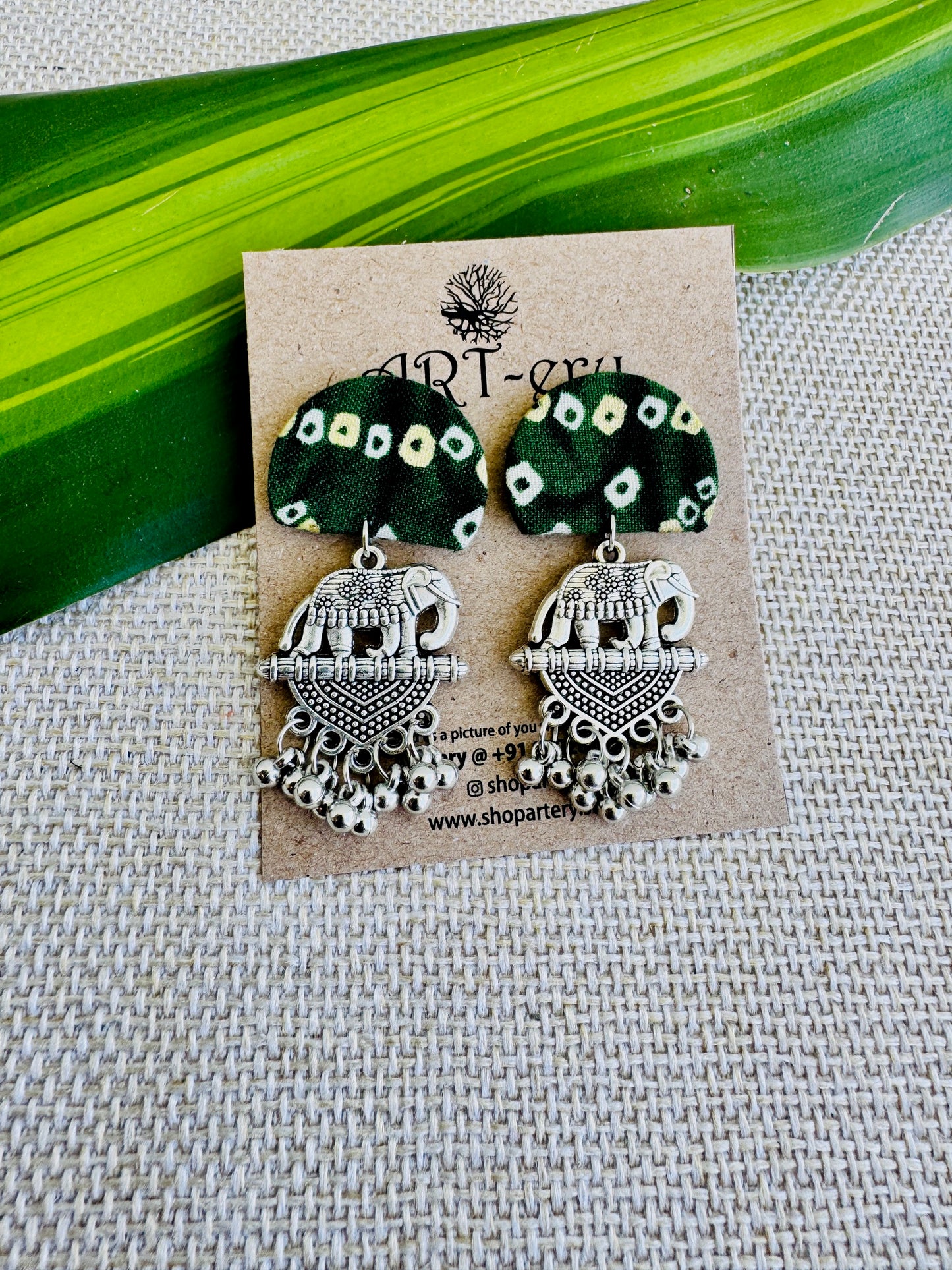 Fabric earrings lightweight earrings