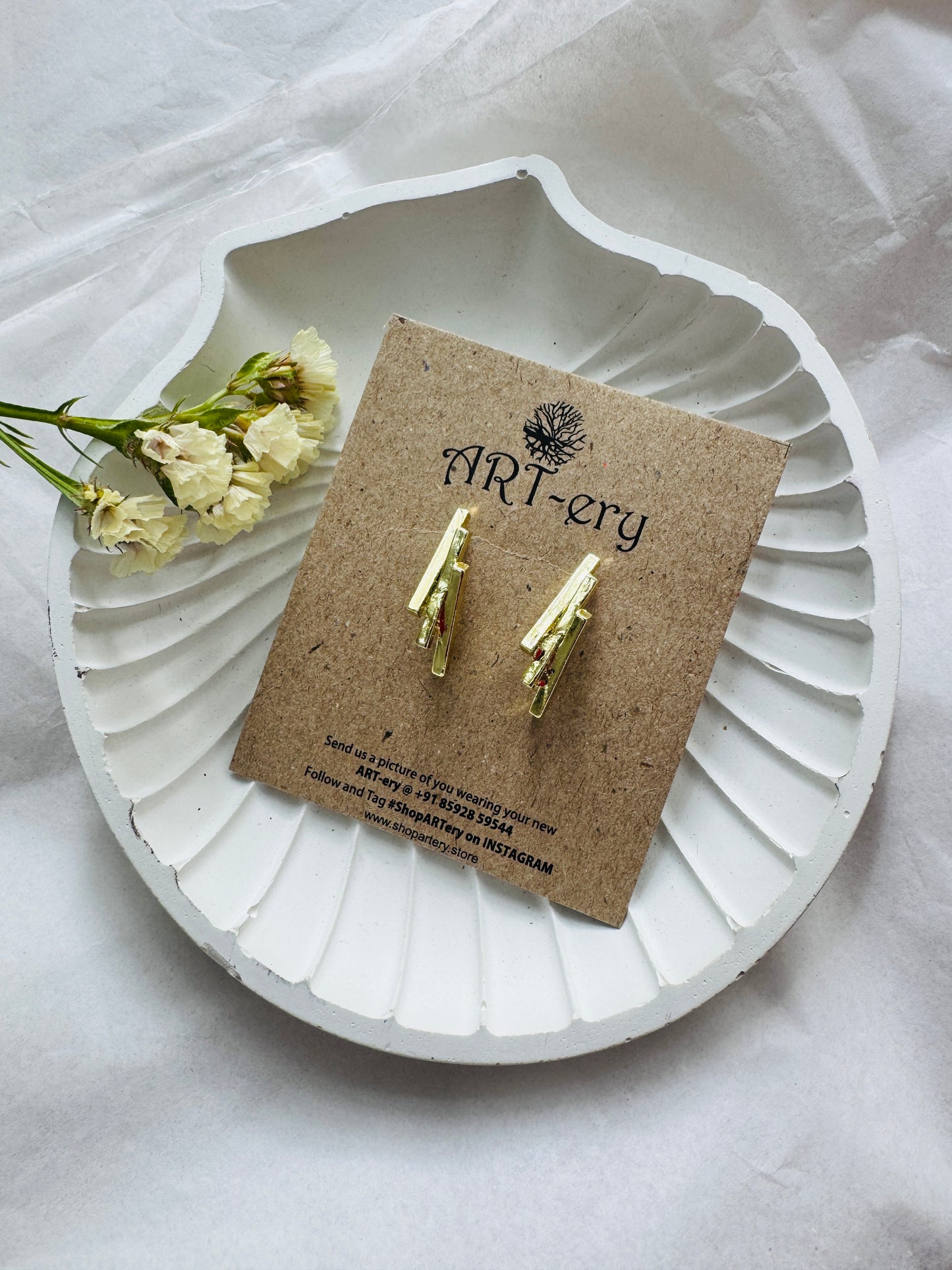 Golden Bars Earrings
