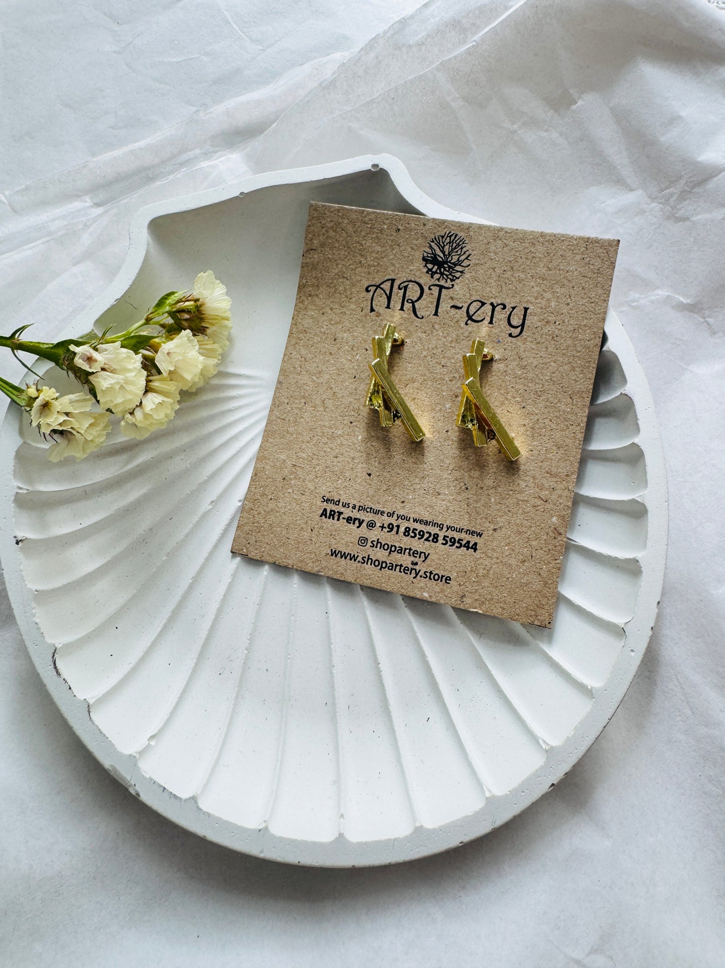 Golden Bars earrings