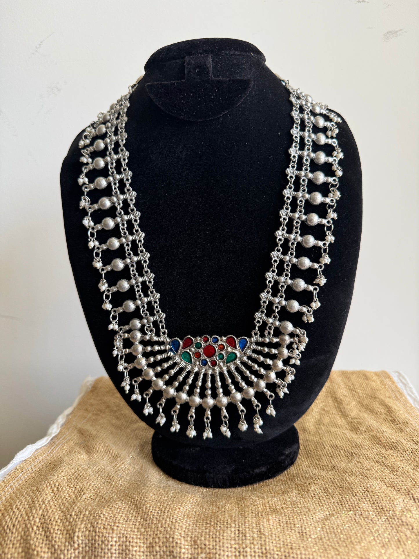Afghan statement necklace