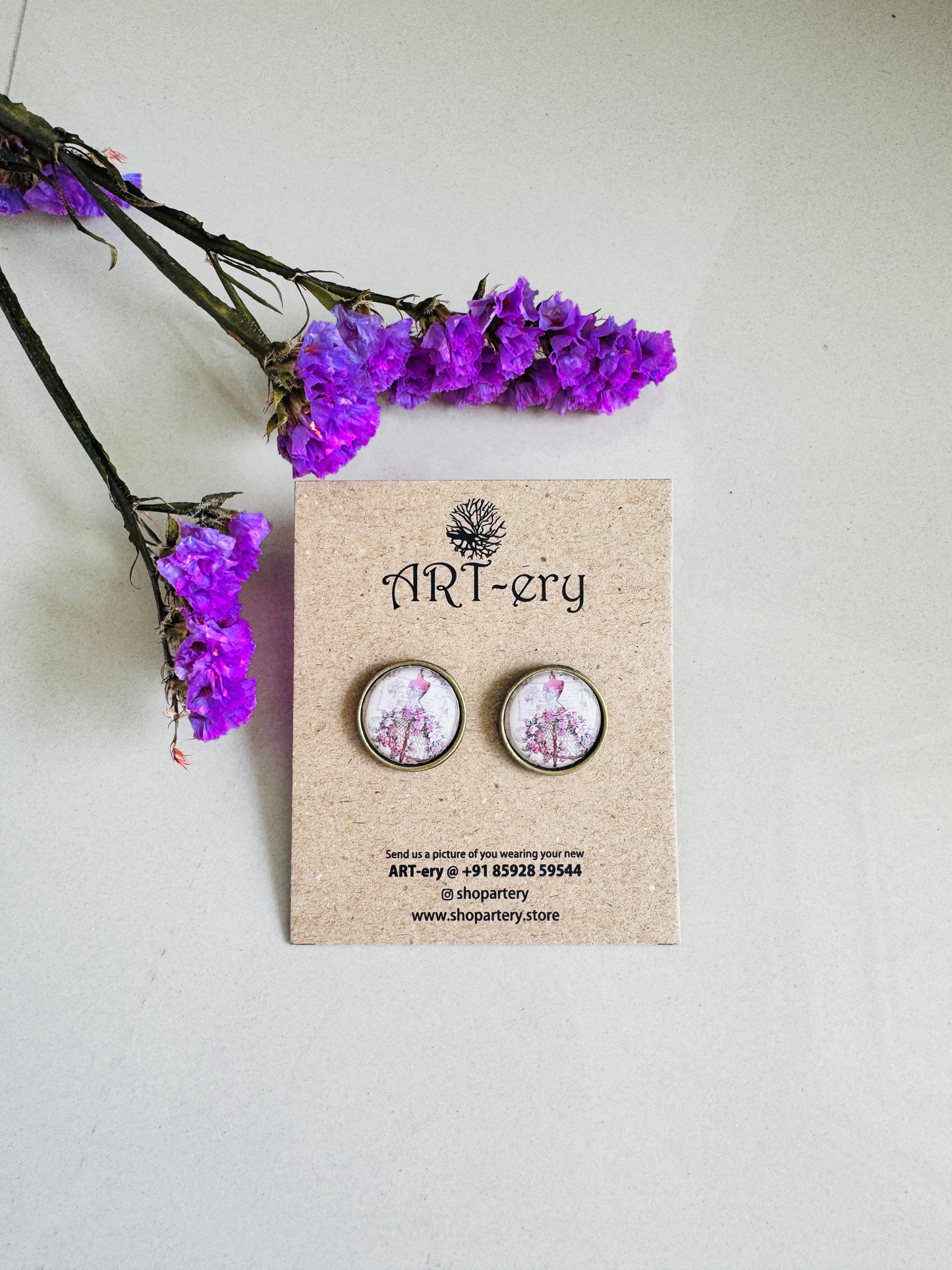 Ear Stud Mandala earrings