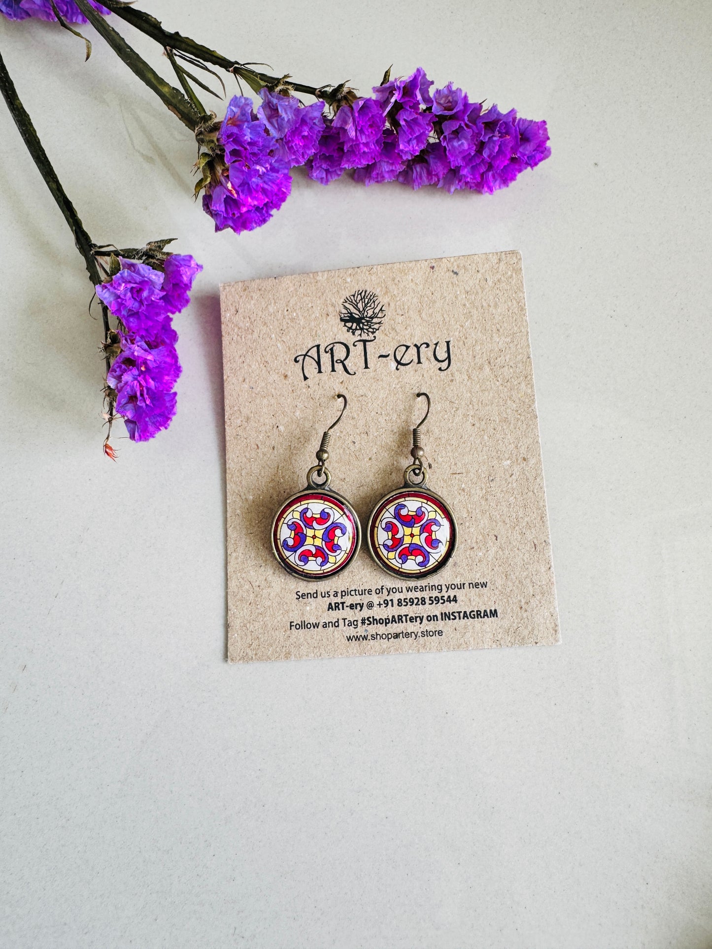 Ear Stud Mandala earrings
