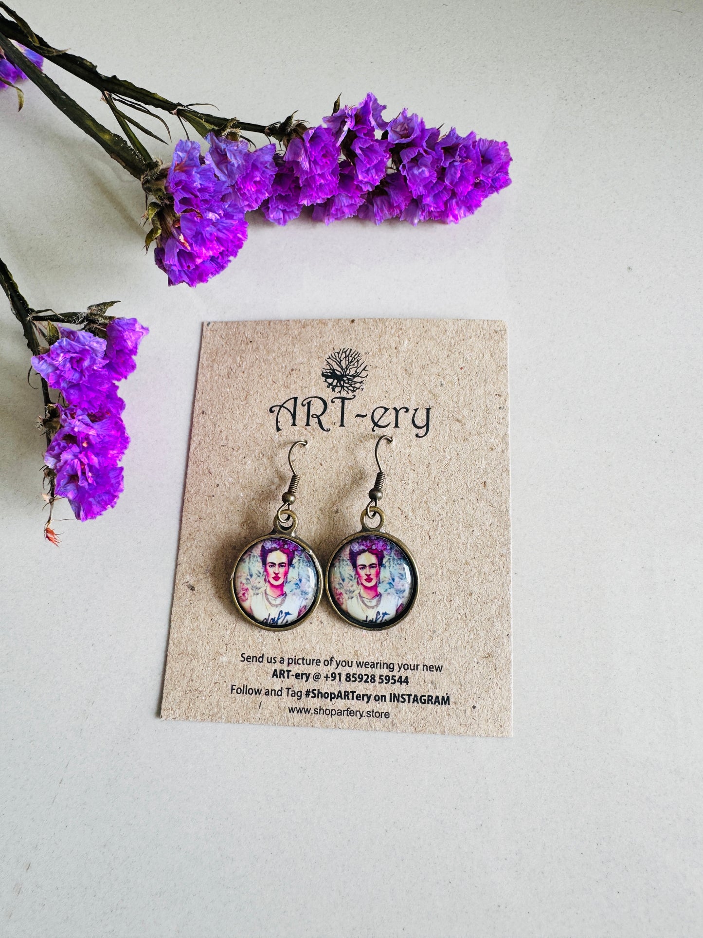 Earrings Mandala earrings - Frida kahlo