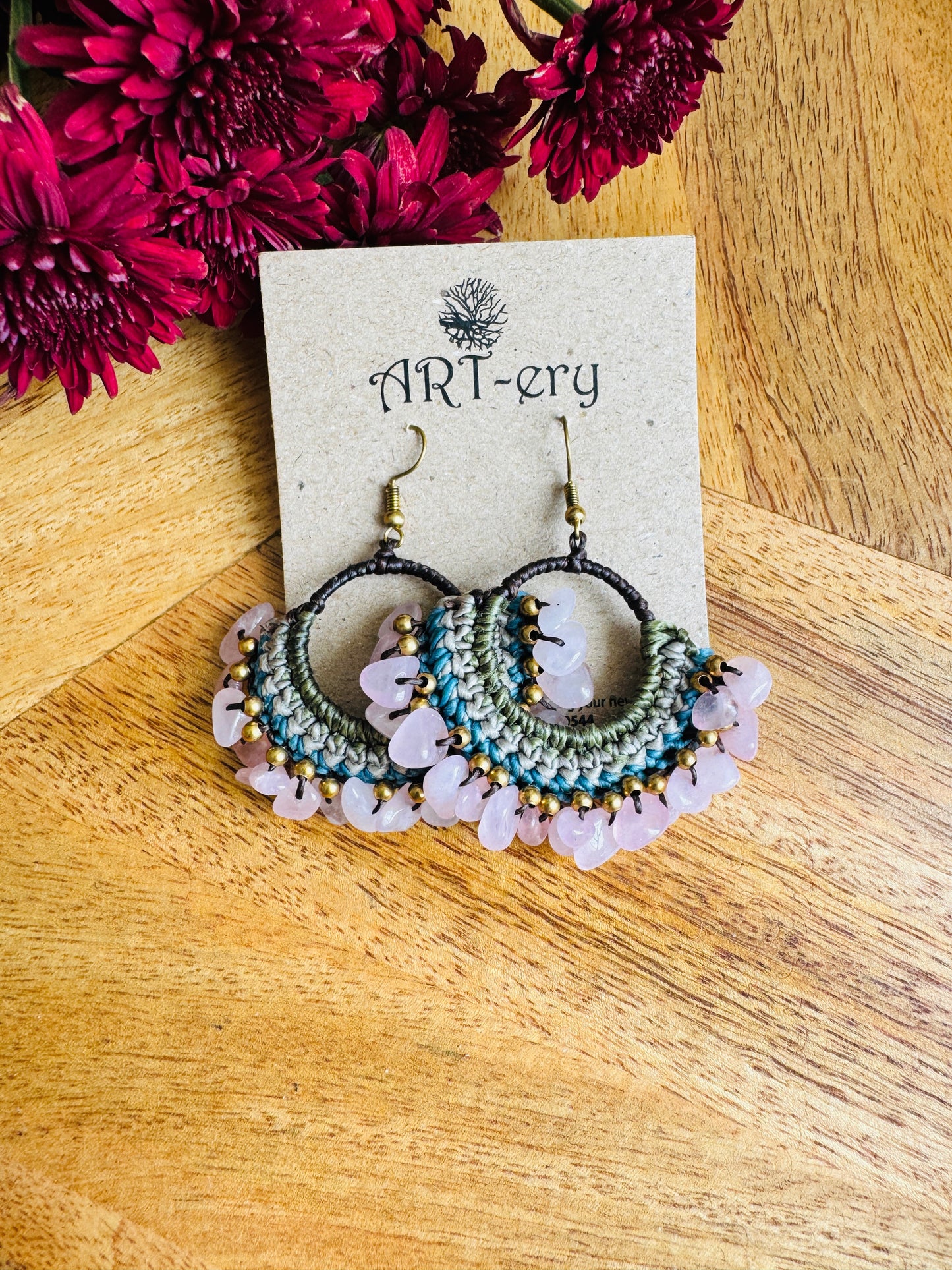 Handcrafted Crochet earrings -