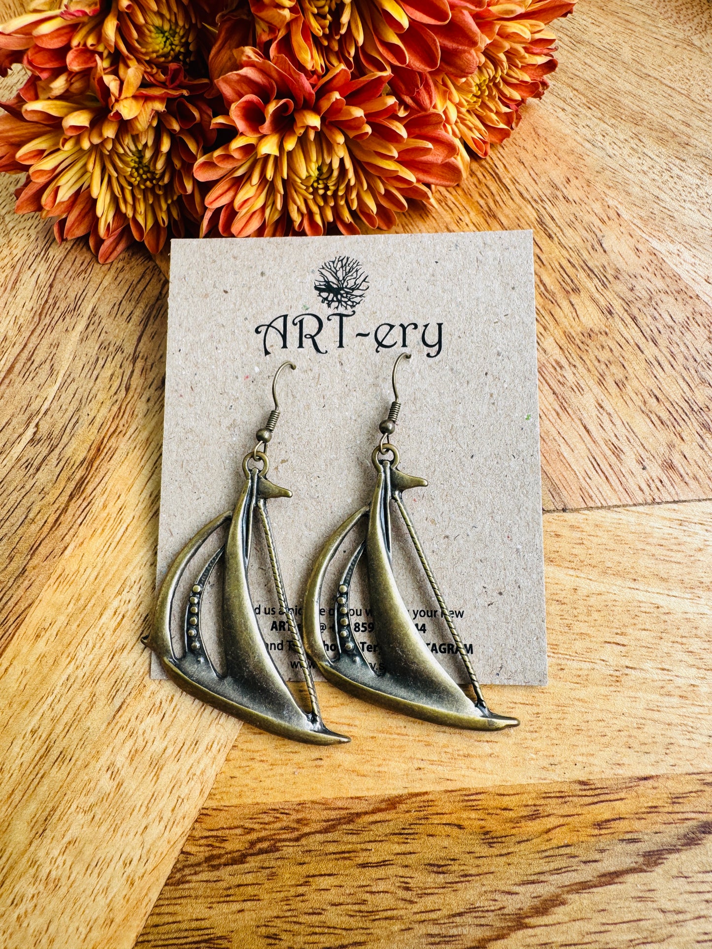 Sailboat earrings