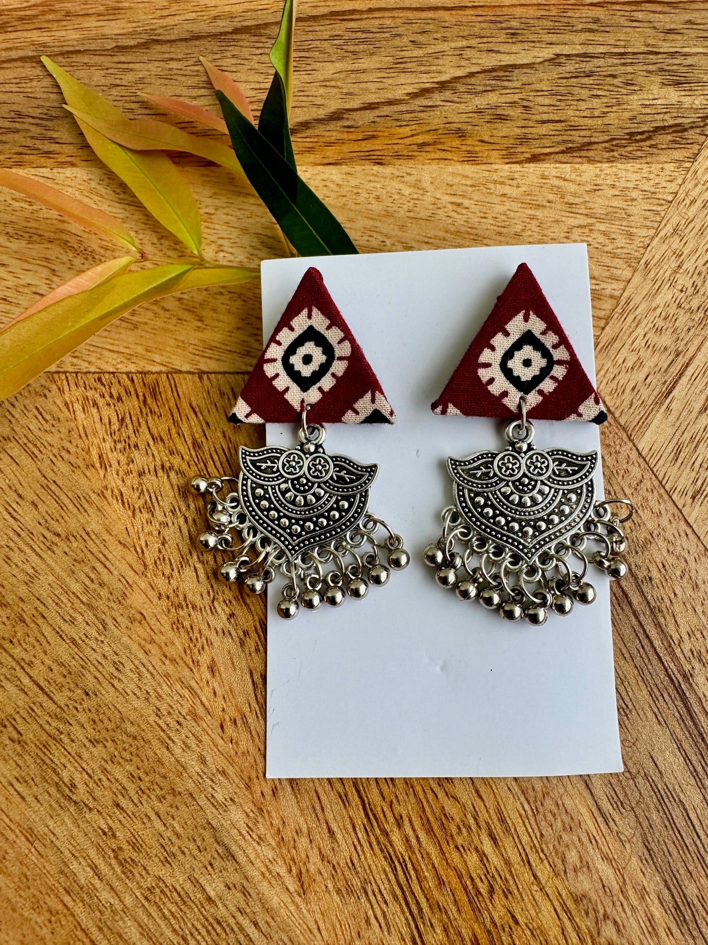 Fabric earrings lightweight earrings