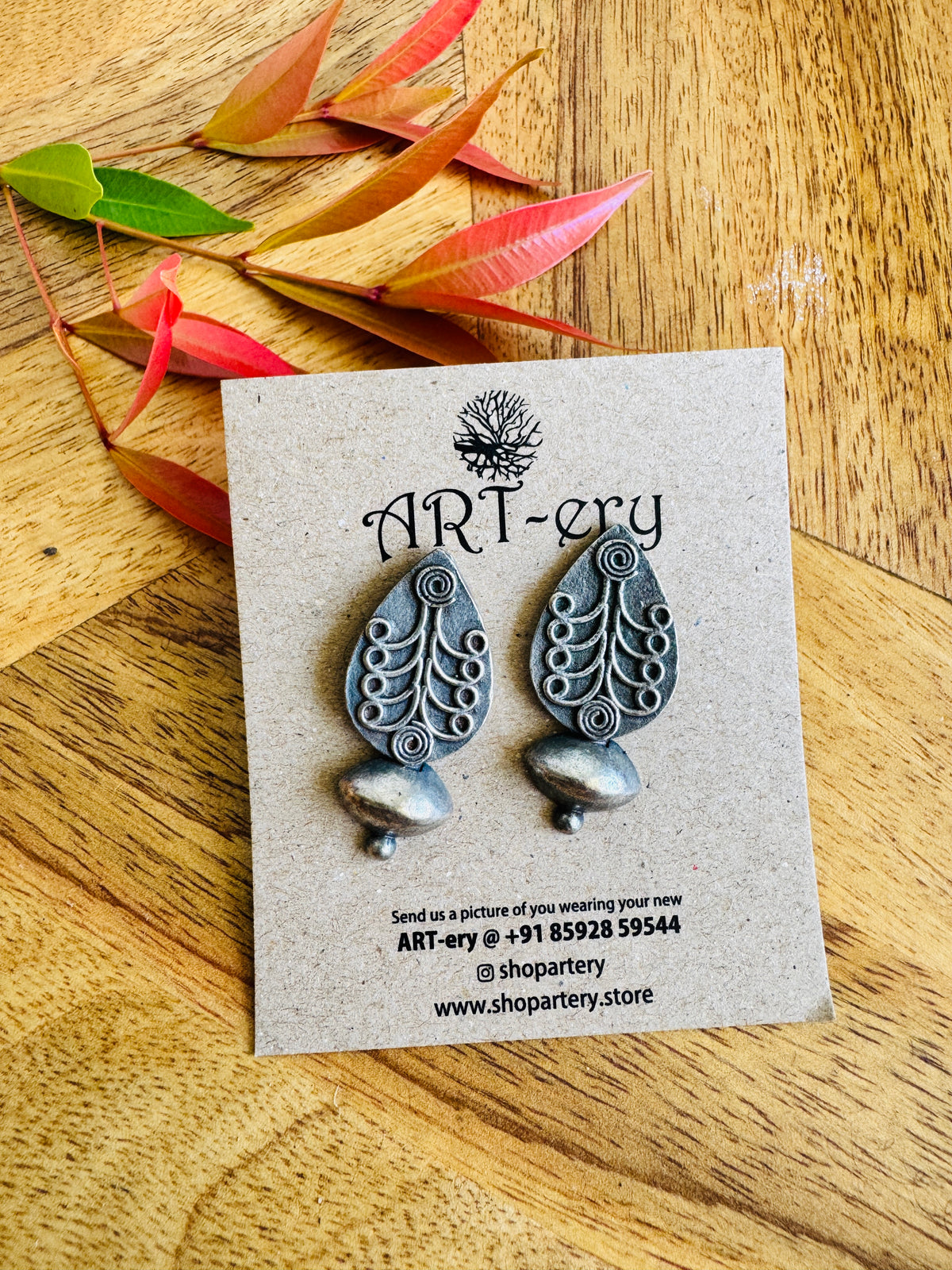 Stud statement earring