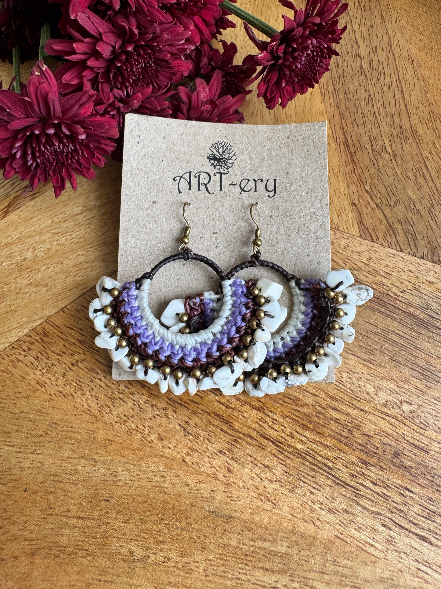 Handcrafted Crochet earrings -