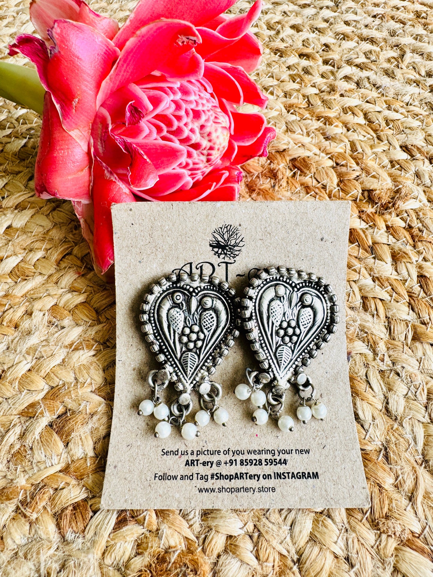 Earrings - Ornate Heart