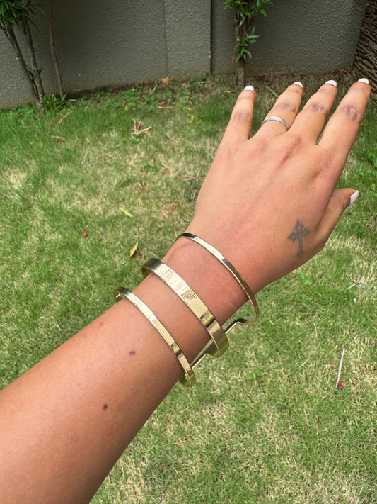 Glossy arm cuff - Gold