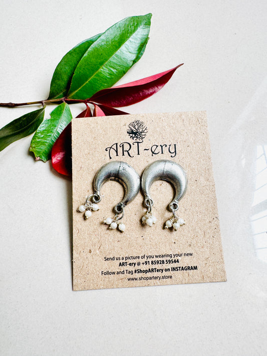 Semi circle earring