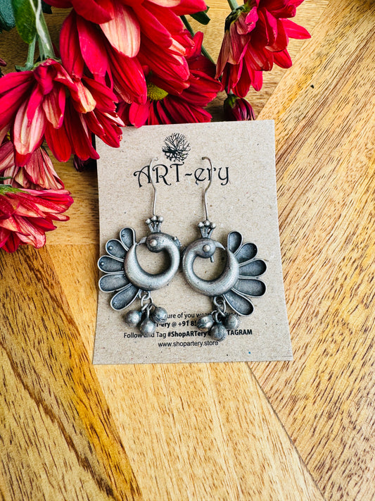 Peacock Cluster earring