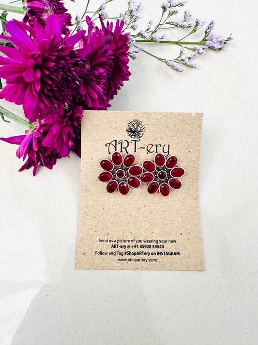 Big petal stone flower - Red