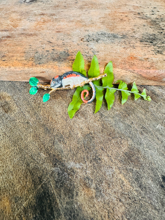 Chameleon Brooch
