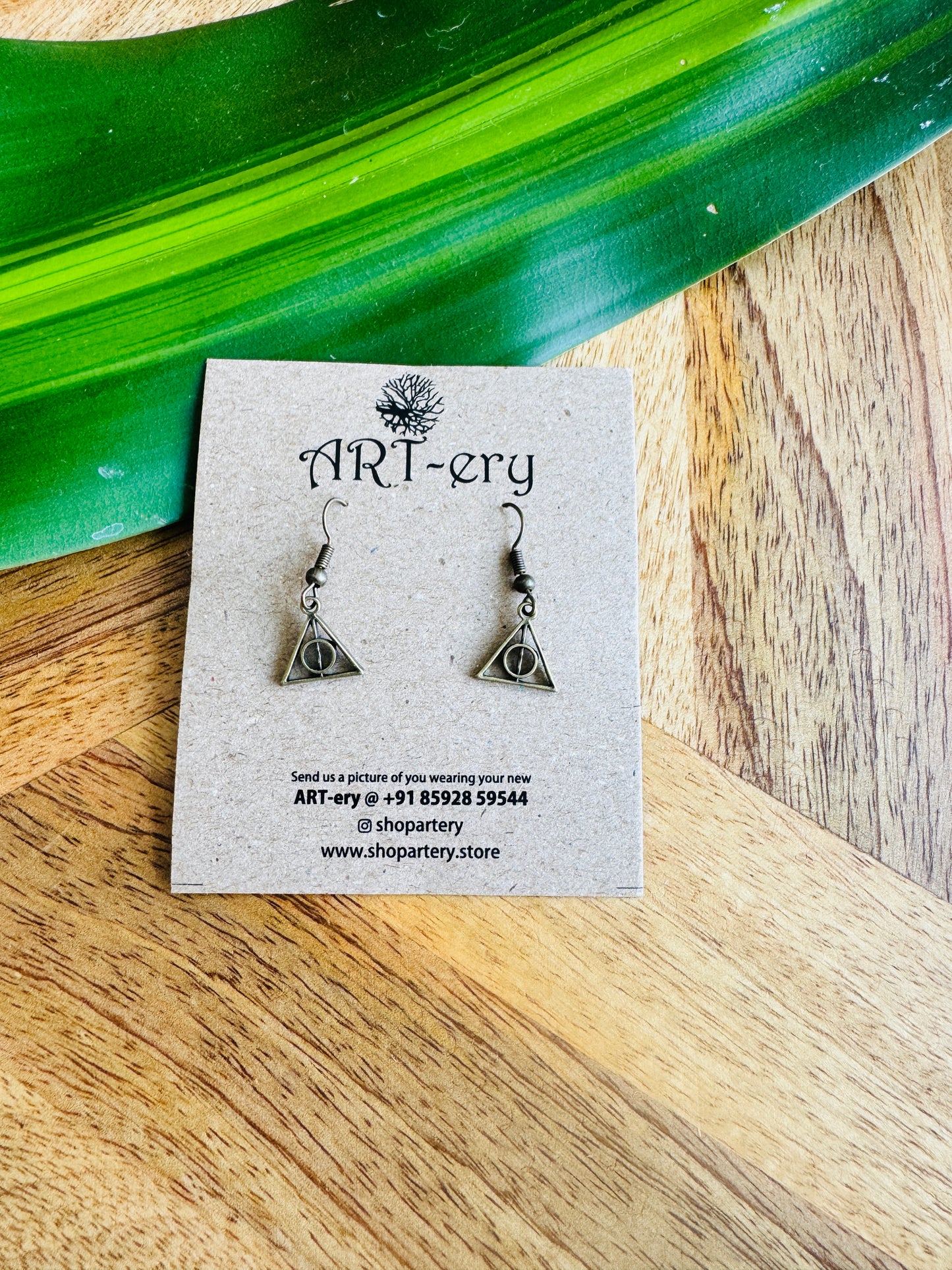 Miniature earring - Dealthly hallows small size