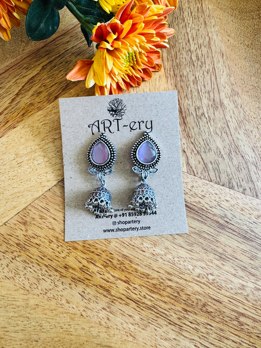 Pink jhumka