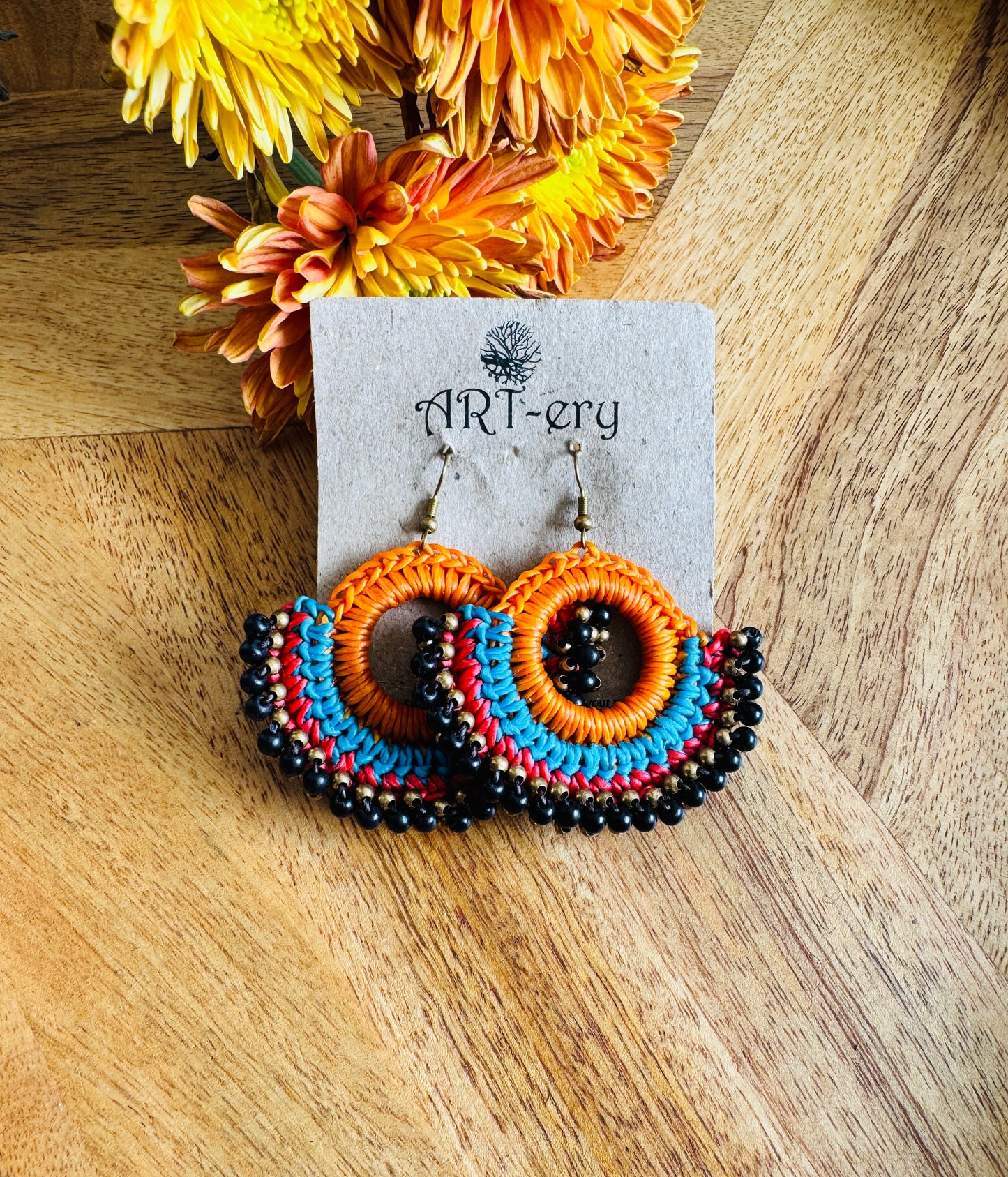 Far East collection - Orange and black thread