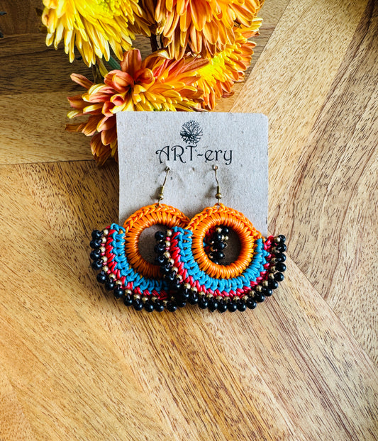 Far East collection - Orange and black thread