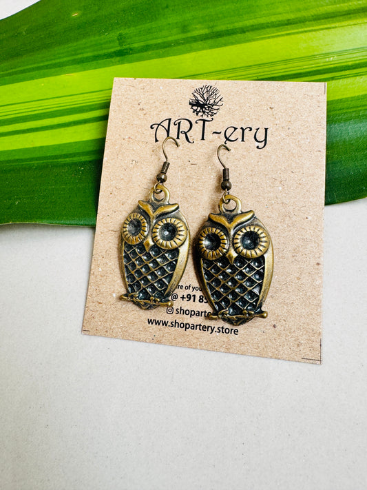 Mystic owl earrings