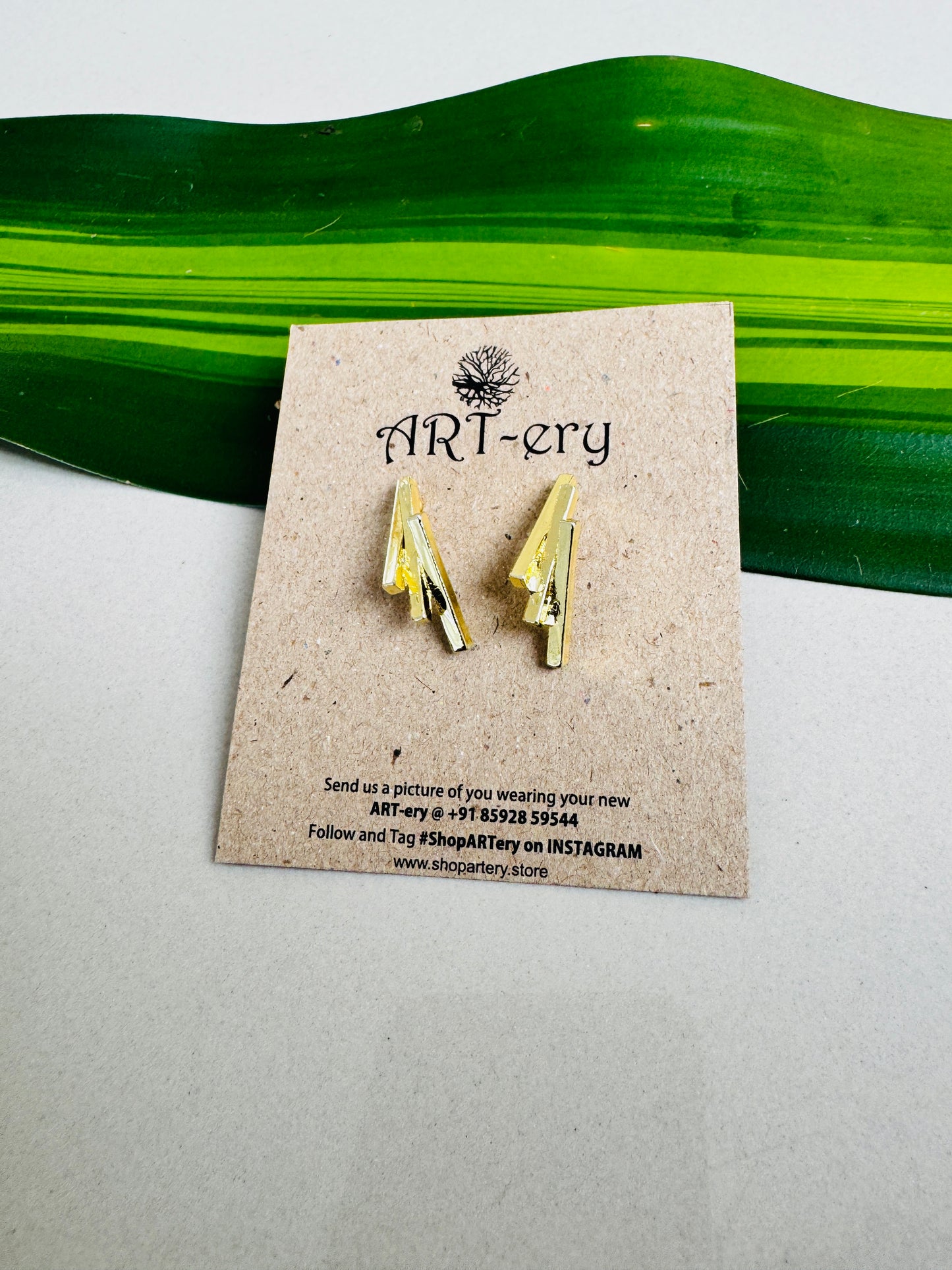 Golden Bars earrings