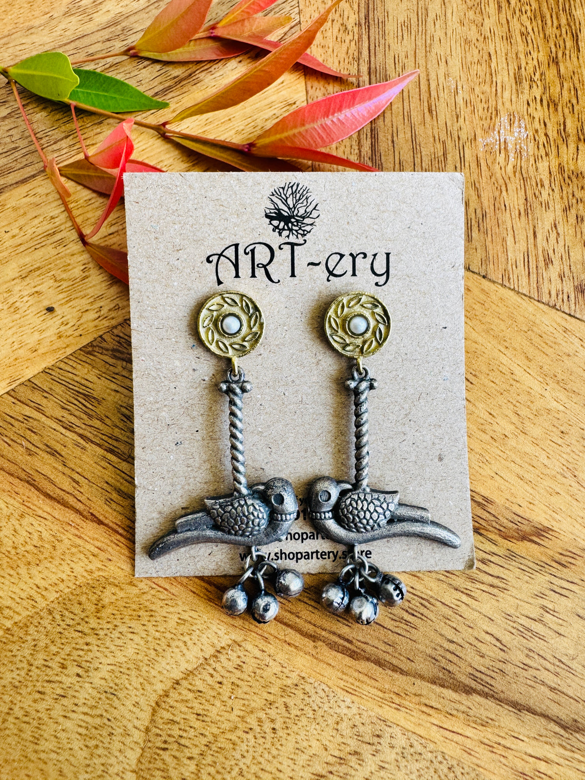 Two tone earrings