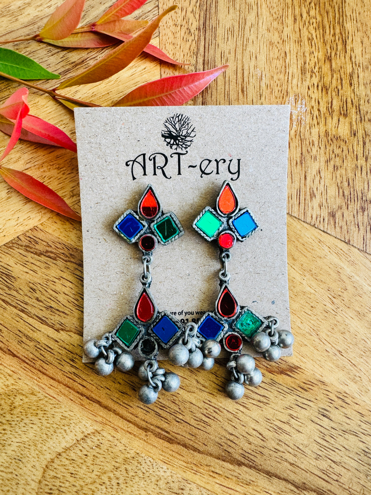 Afghan hanging earrings