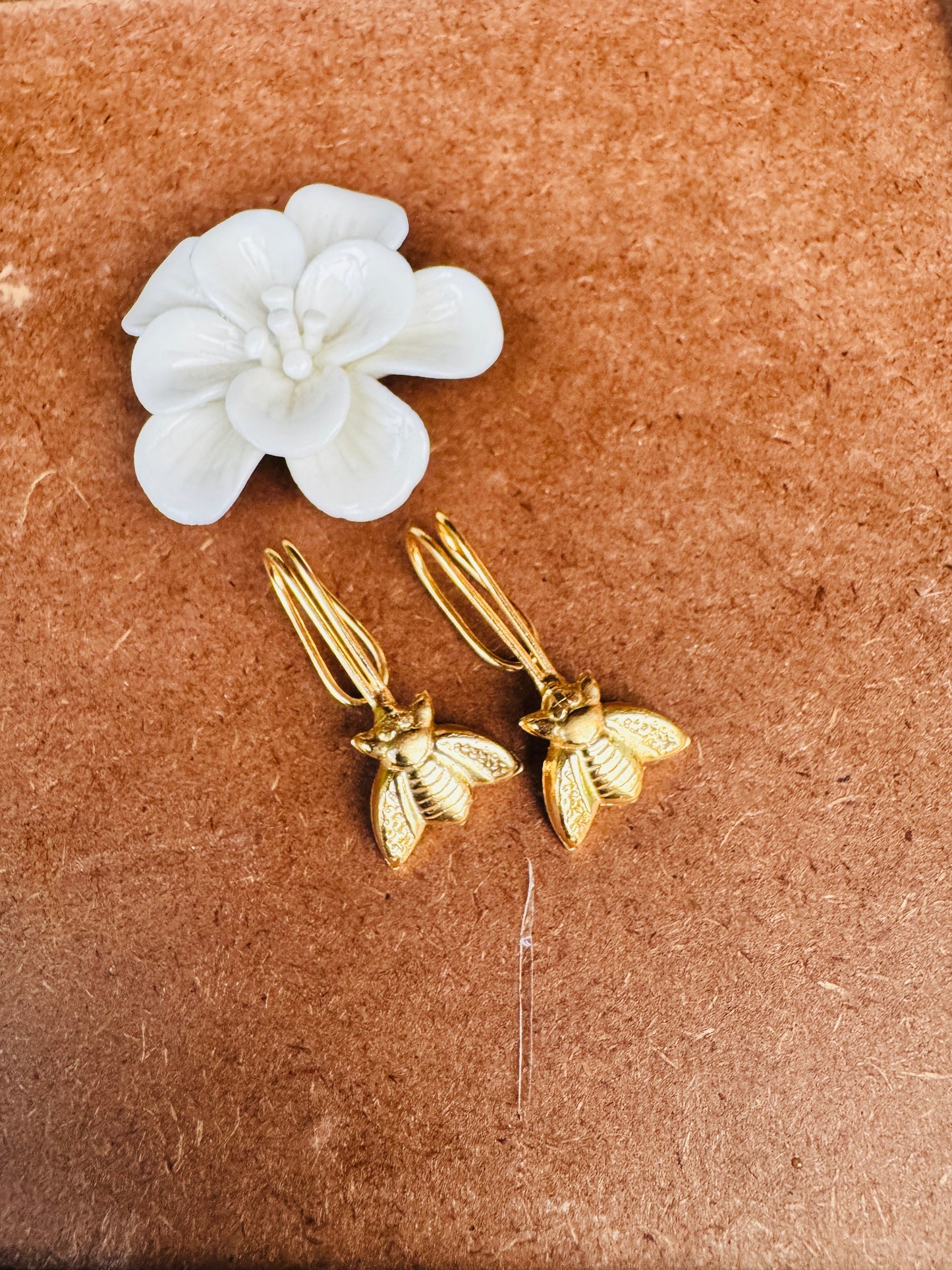 Brass ear cuff - fly clip on