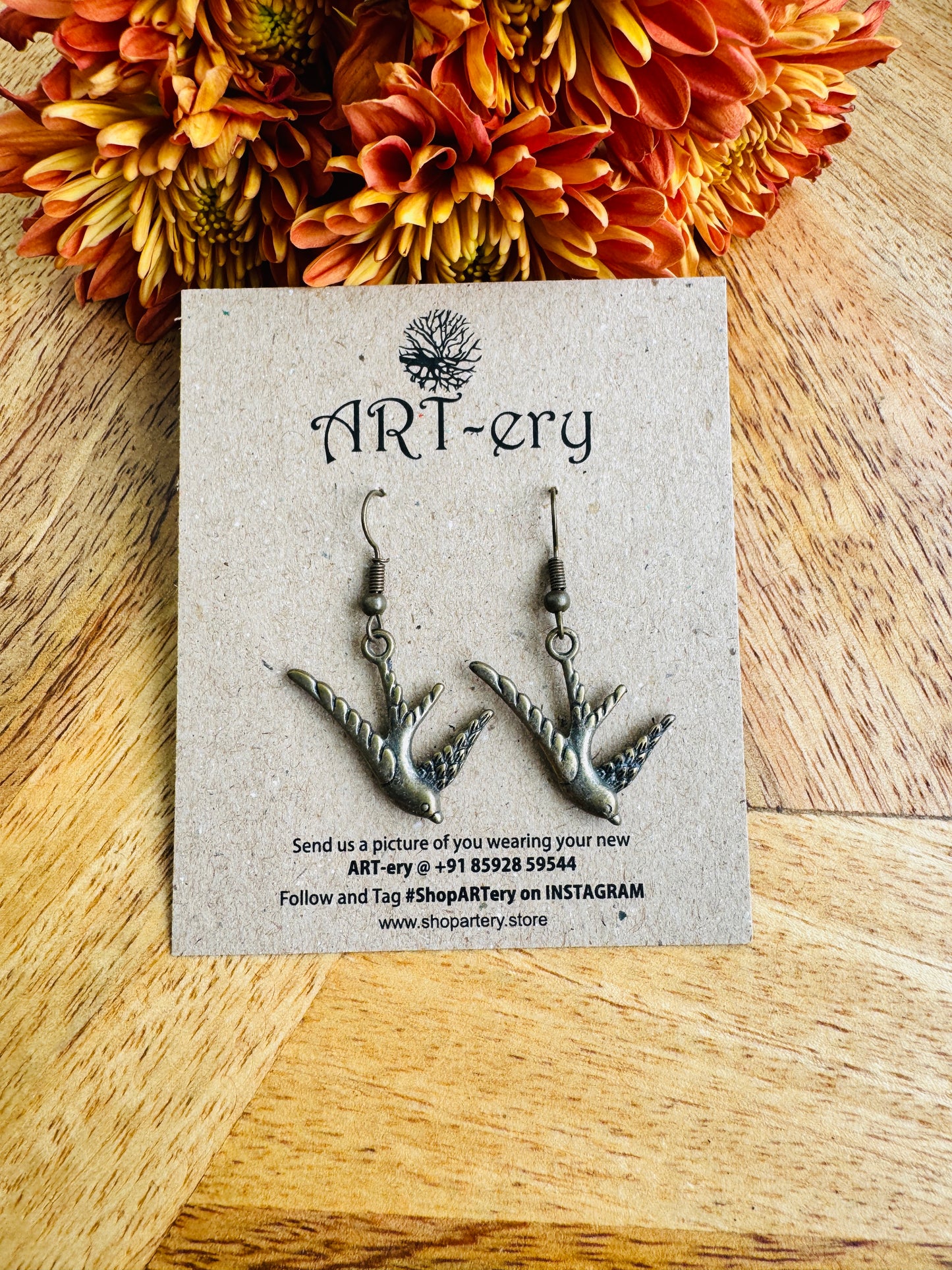 Swallow earrings