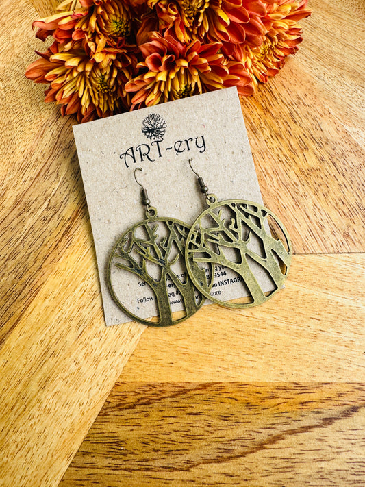 Big tree earrings