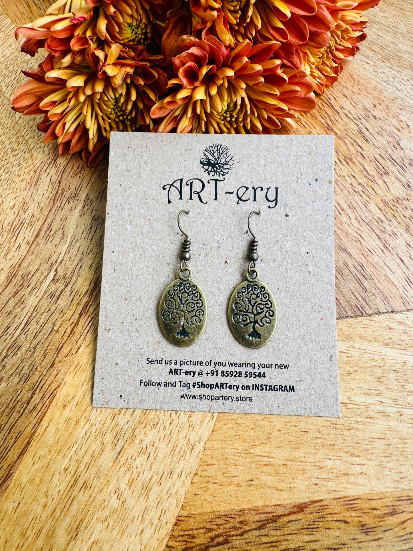 Small Tree of life earrings