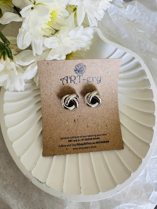 Luna earrings in silver tone