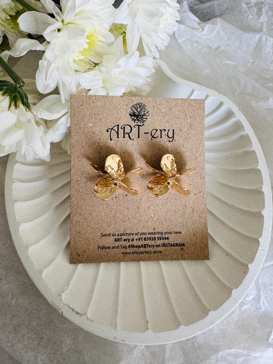 Astra earrings in gold tone