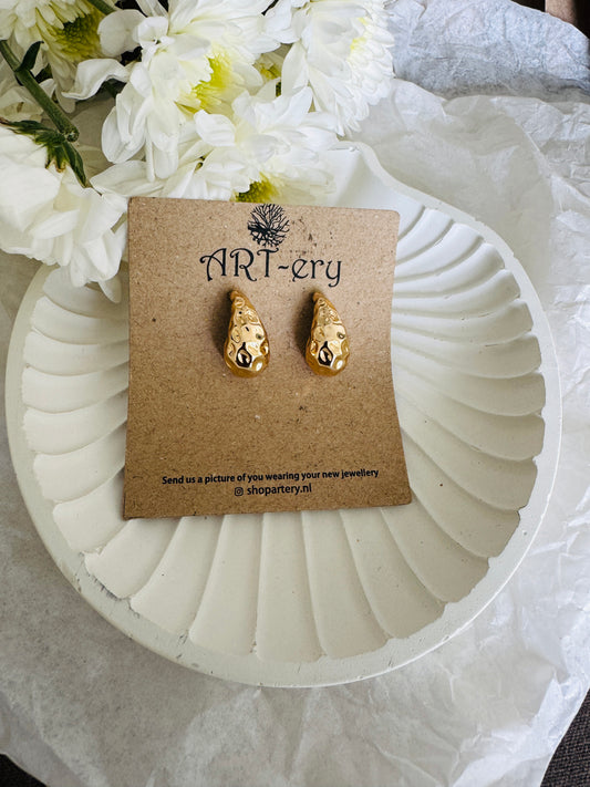  daily wear Gold Tear earrings 